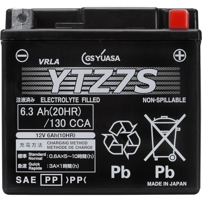 YUASA Batterie YTZ 7 S wartungsfrei(AGM) Fantic HP-WILD 300 Bj.: 2003-2005 von GSユアサ