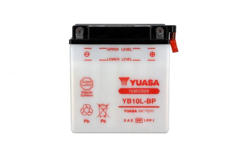 YUASA BATTERIE YB10L-BP offen ohne Saeure, 135 mm x 90 mm x 145 mm von Yuasa