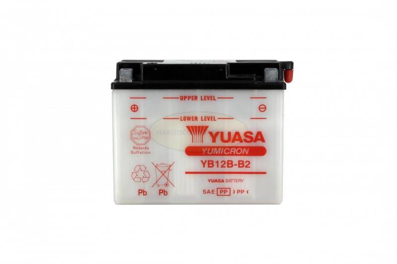 YUASA BATTERIE YB12B-B2 offen ohne Saeure von Yuasa