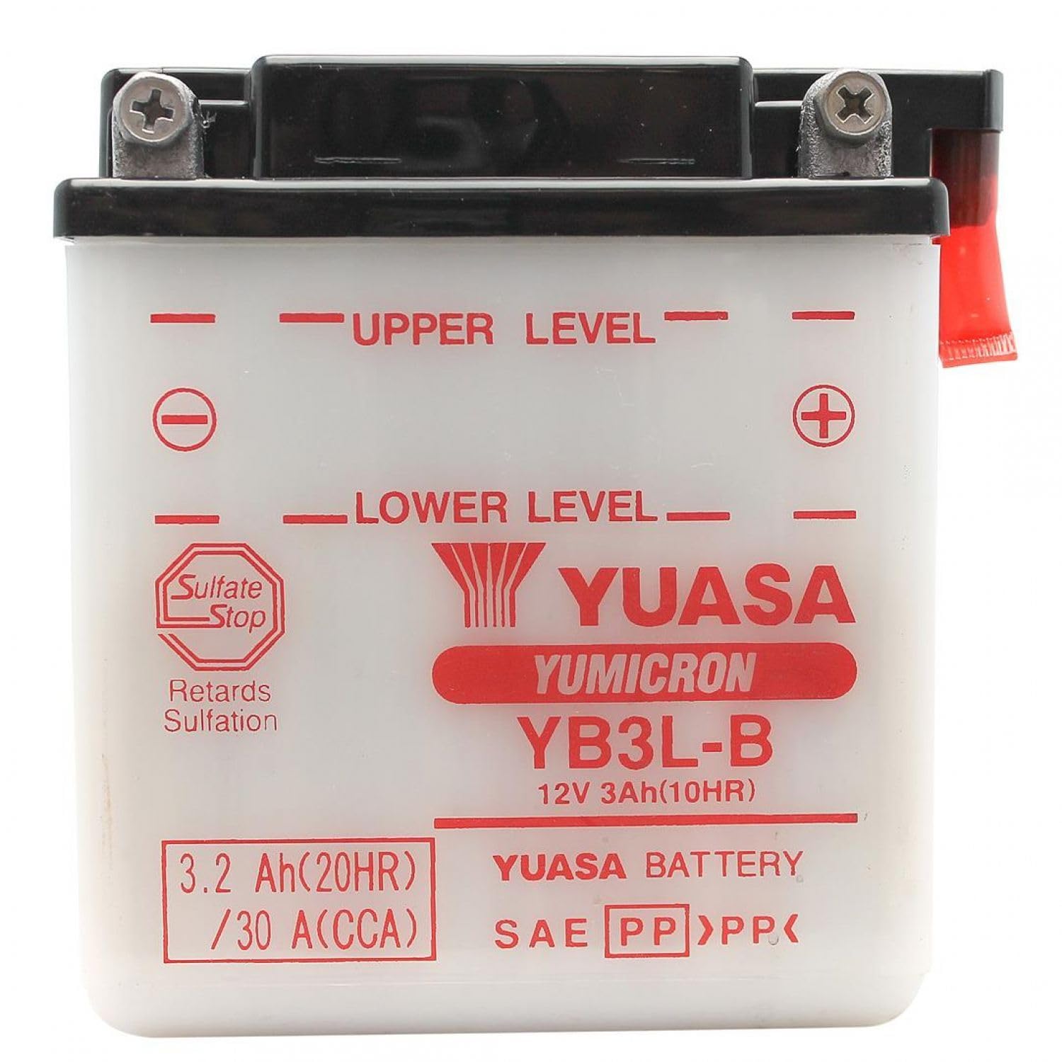 YUASA YB3L-B -Y- BATTERIE YB3L-B offen ohne Saeure, 98 mm x 56 mm x 110 mm von Yuasa