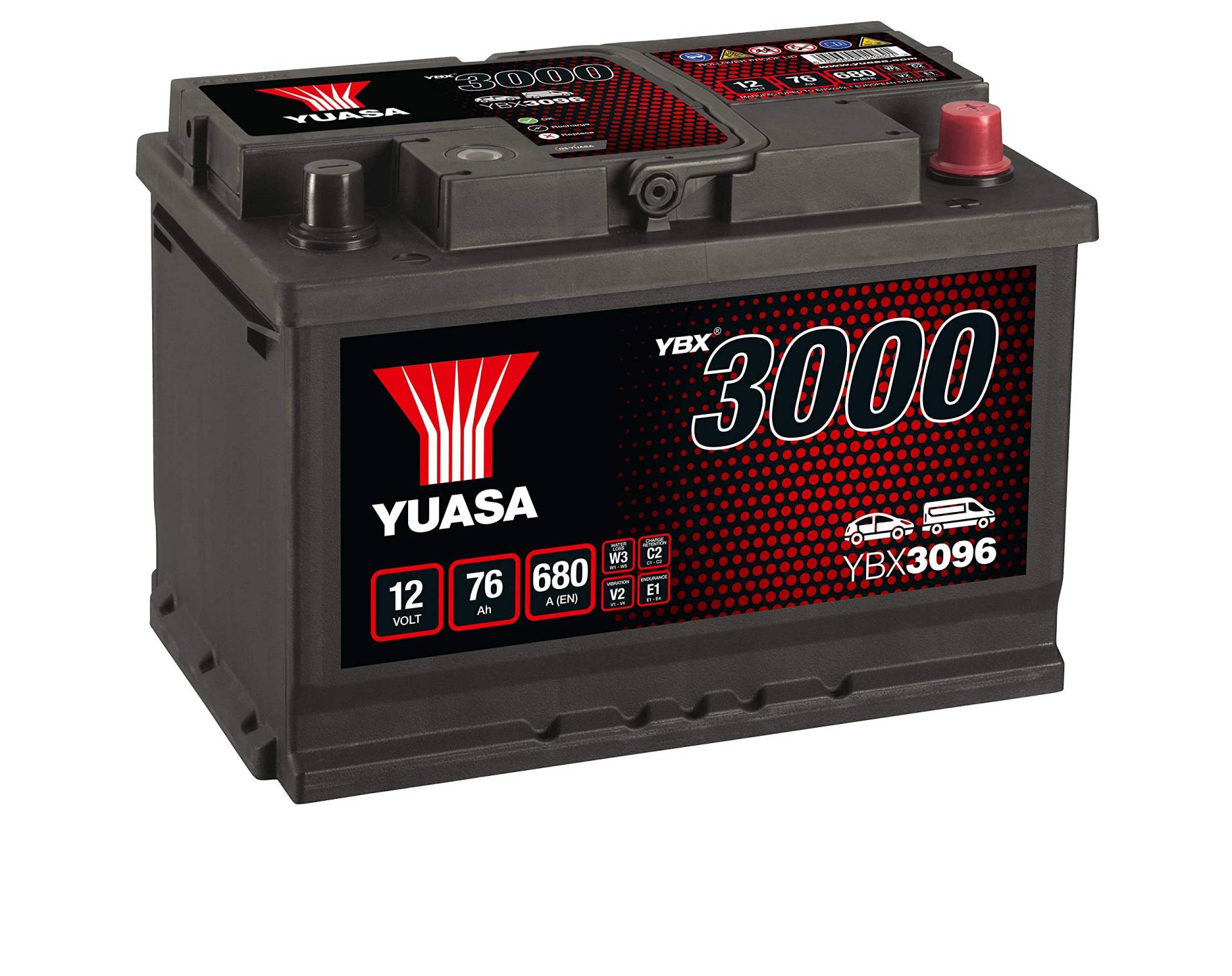YUASA YBX3096 12 V/75 Ah/650 A von Yuasa
