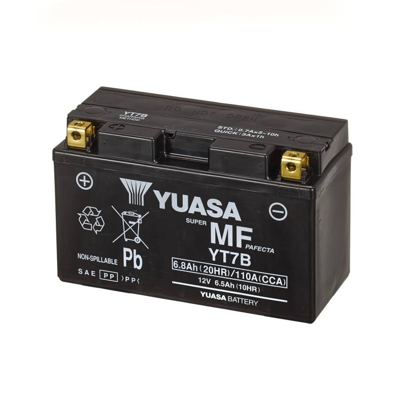 Yuasa YT7B 12V 110 CCA wartungsfreie AGM VRLA Motorradbatterie von Yuasa