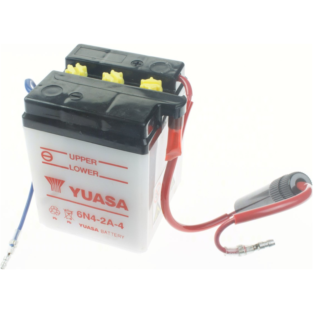 Yuasa 1088266 akku, motorradbatterie 6n4-2a-4 din00414 dry-batterie von Yuasa