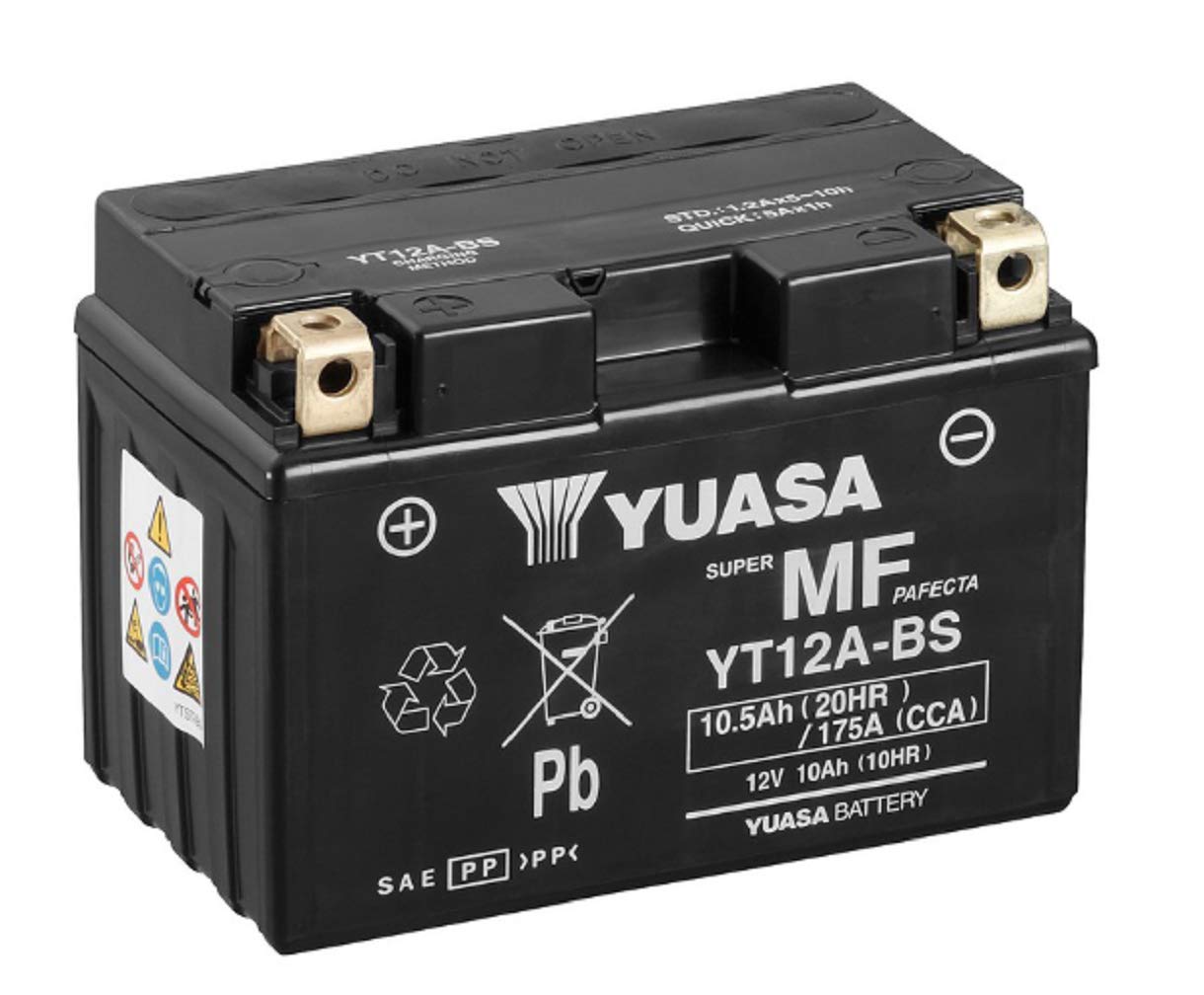 Yuasa Ersatzbatterie SLA AGM YT12A-BS 12V von Yuasa