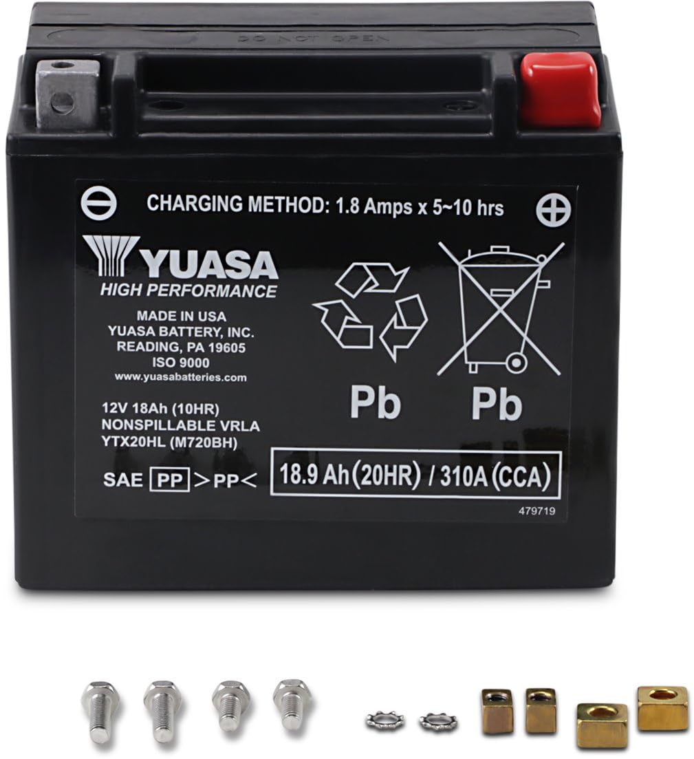 Yuasa Batterie SLA AGM YTX20HL-BS, Schwarz Yuasa Batterie SLA AGM YTX20HL-BS, Schwarz von Yuasa