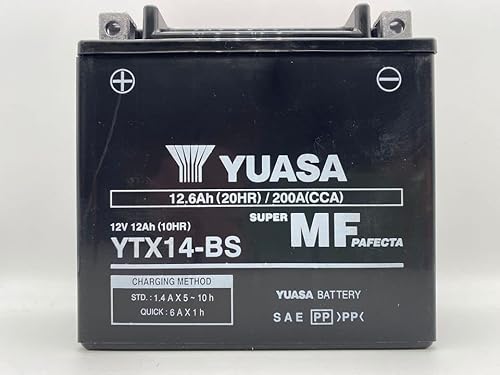 Yuasa Batterie YTX14-BS | Ersatzakku für Aprilia MANA GT 850 2009 von Yuasa