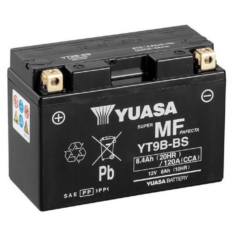 Yuasa SLA AGM YT9B-BS Motorrad Ersatzbatterie von Yuasa