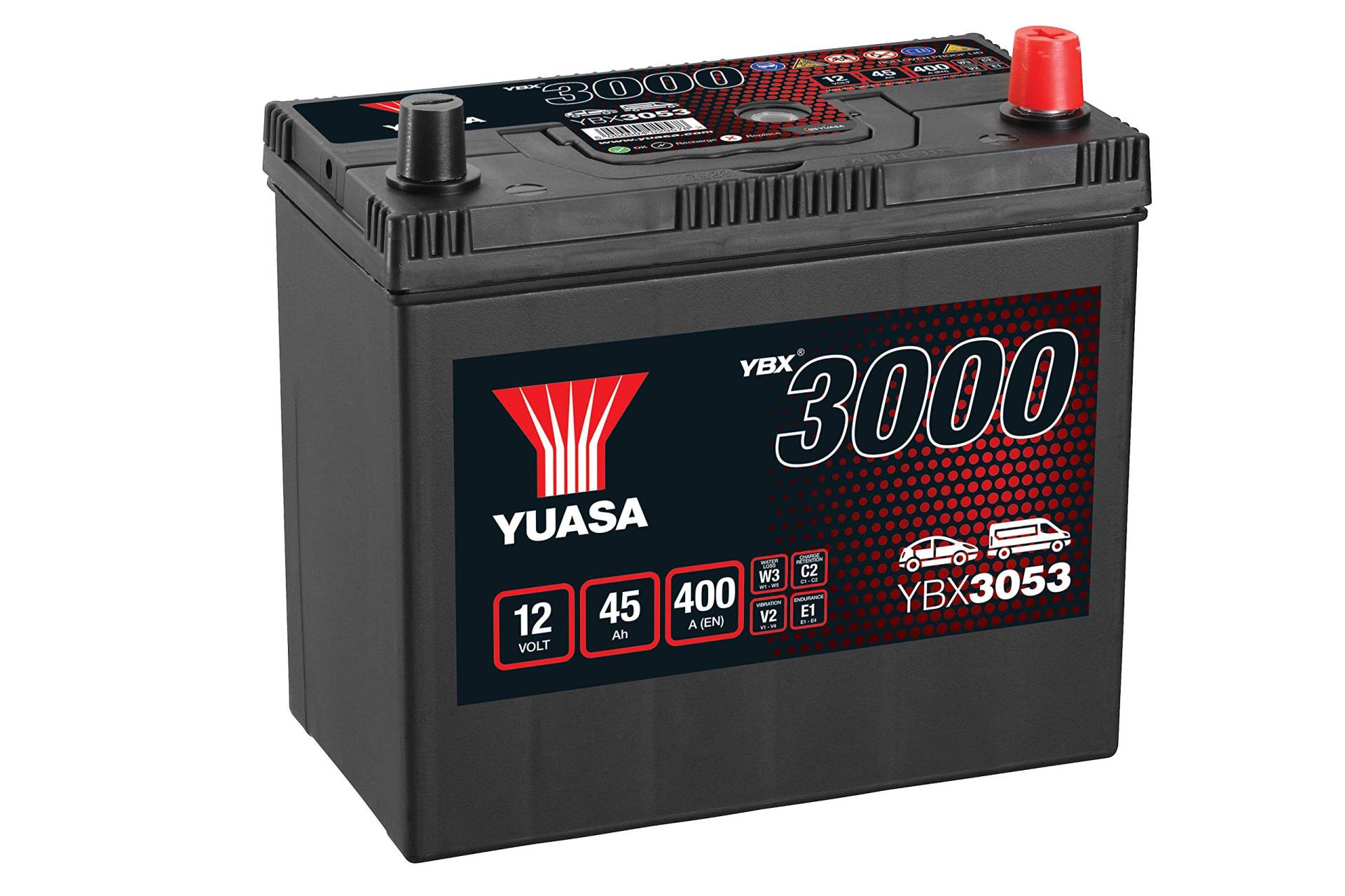 Yuasa YBX3053 12 V 45 Ah 400 A SMF Batterie von Yuasa