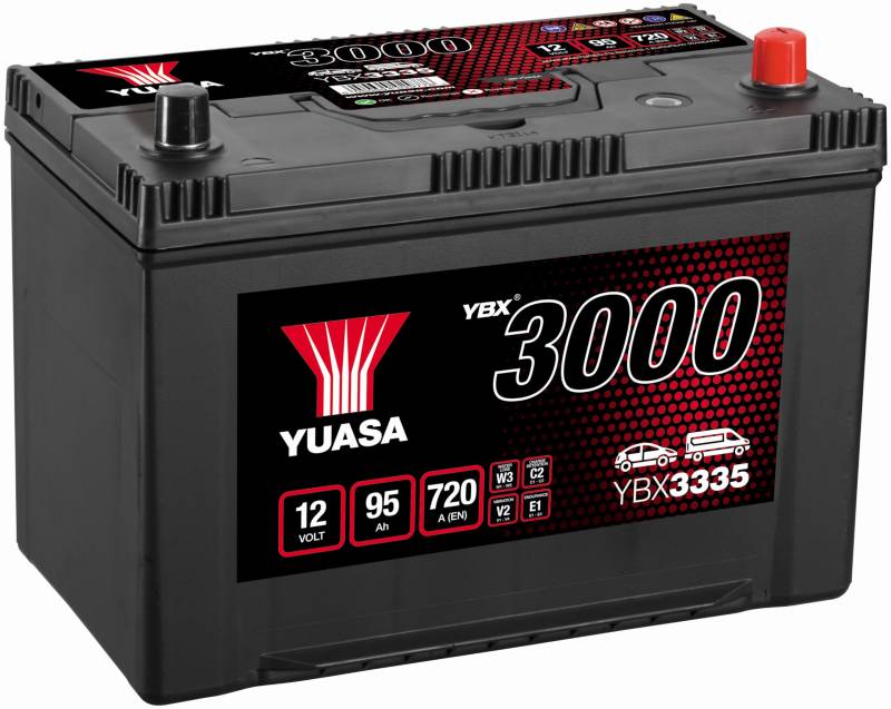 Yuasa YBX3335 SMF-Batterie, 12 V, 95 Ah, 720 A von Yuasa