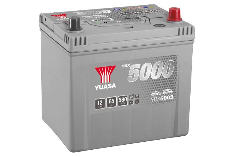 Yuasa YBX5005 Hochleistungsstarterbatterie, silberfarben von Yuasa