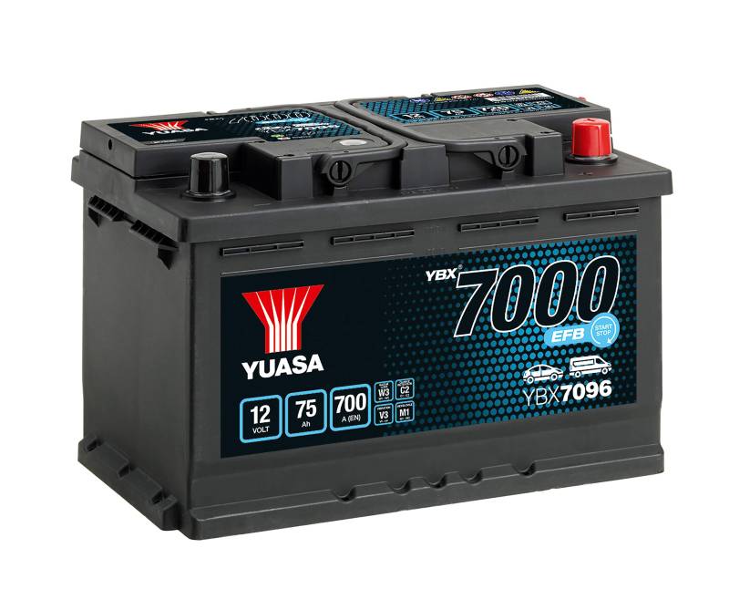 Yuasa YBX7096 12 V 75 Ah 700 A EFB Start Stop Batterie von Yuasa
