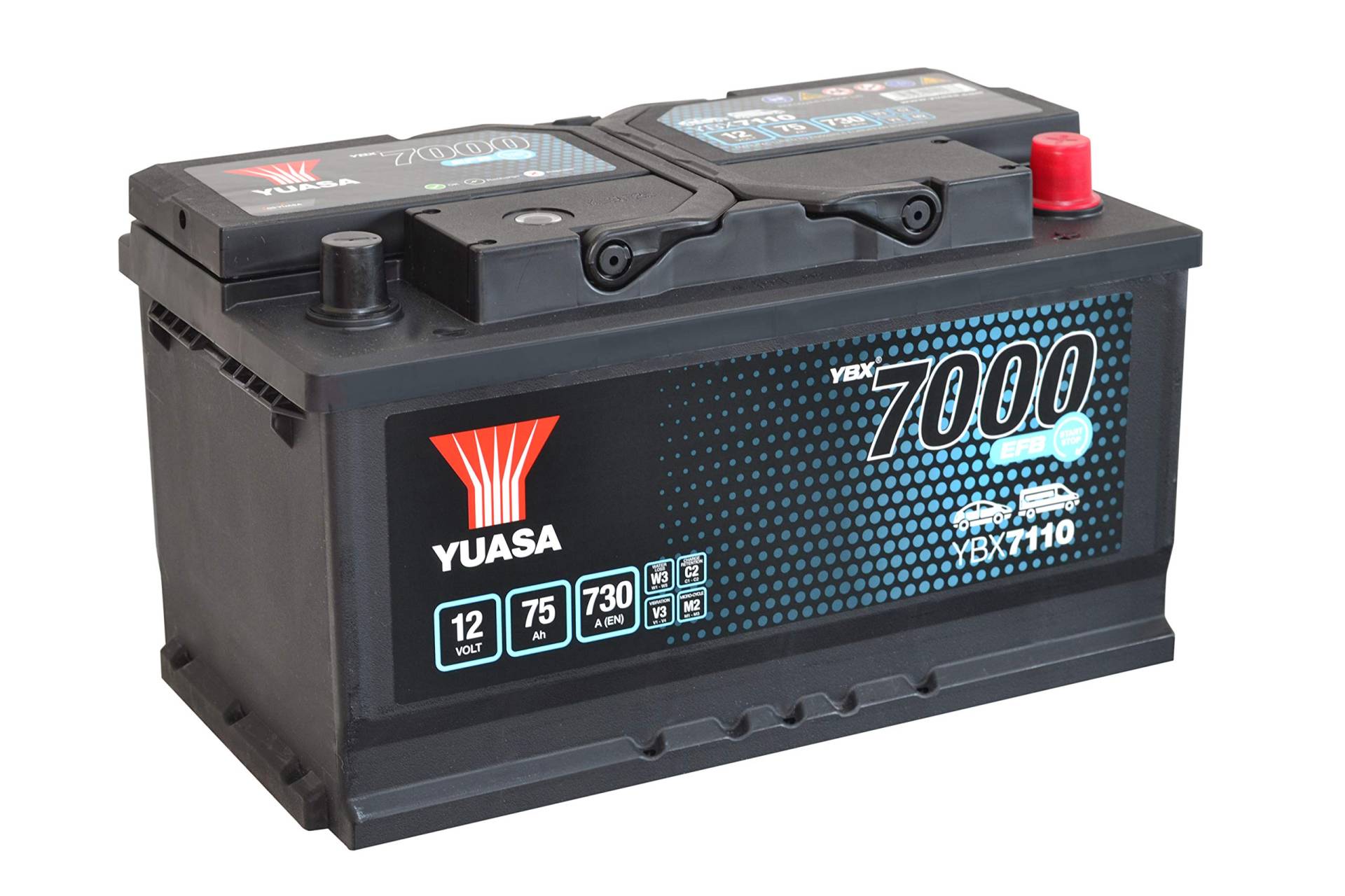 Yuasa YBX7110 12V 75Ah 730A EFB Start-Stop Batterie von Yuasa