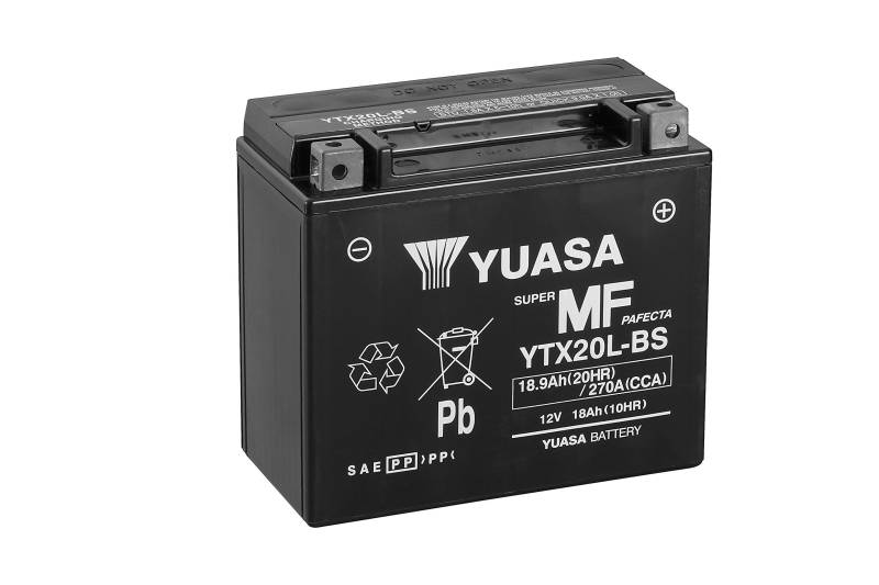 Yuasa Wartungsfreie Batterie YTX20L-BS(WC) von Yuasa