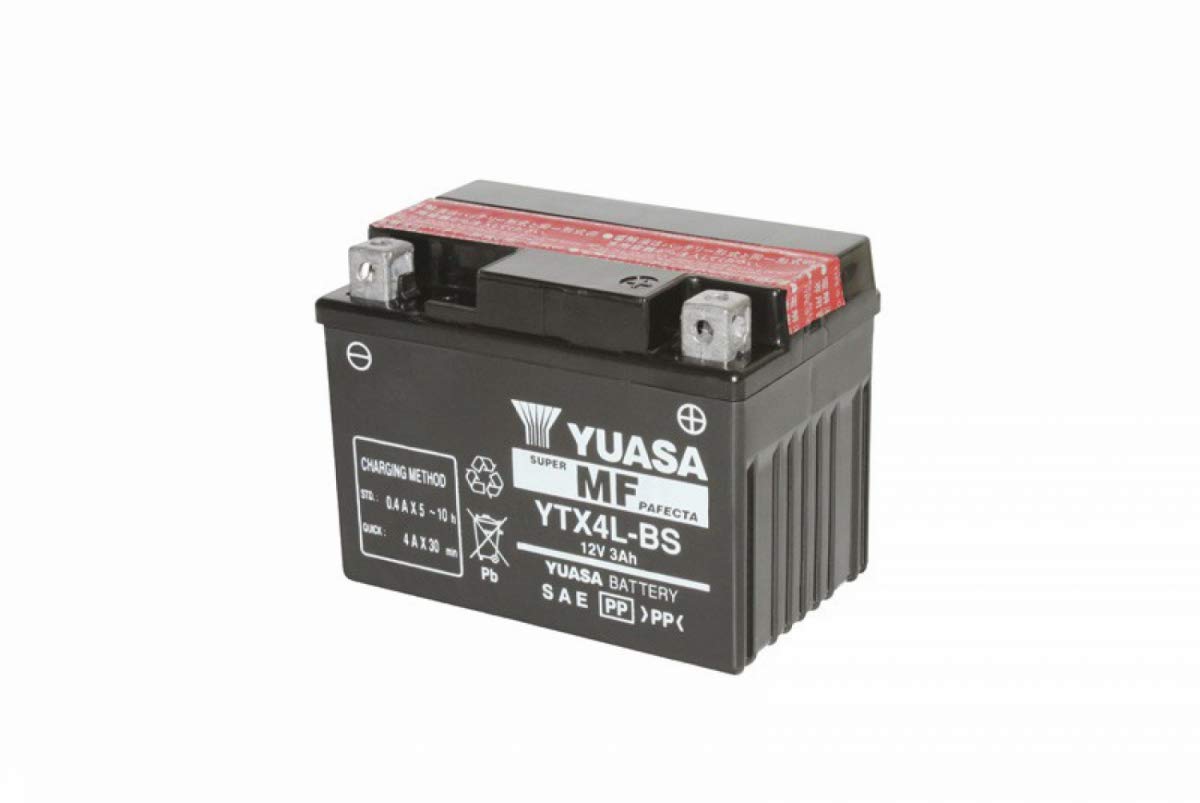 Yuasa YTX4L-BS Batterie 12 V 3,2 AH 50 A (-18) für ATV Scooter von Yuasa