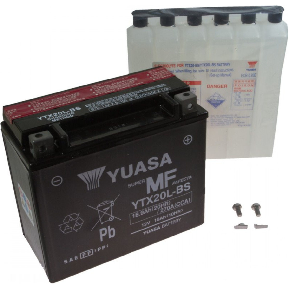 Yuasa ytx20l-bs(cp) motorradbatterie ytx20l-bs von Yuasa