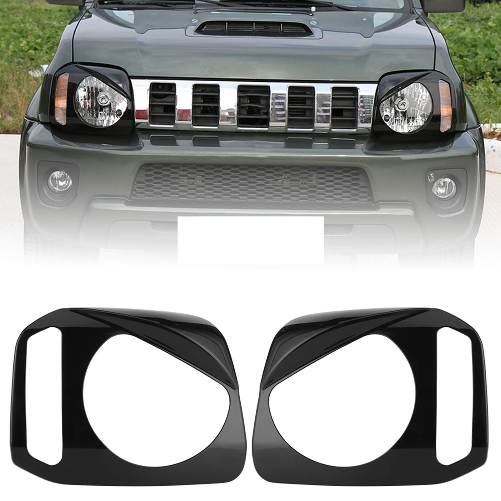 Frontscheinwerferabdeckung für Jimny 2007-2017 Verhindern Sie Kratzer ABS Selbstklebende Scheinwerferabdeckung 2er-Pack Frontscheinwerferabdeckung für Jimny 2007-2017 Verhindern Sie Kratzer ABS Selbstklebende Scheinwerferabdeckung 2er-Pack von Yuecoom