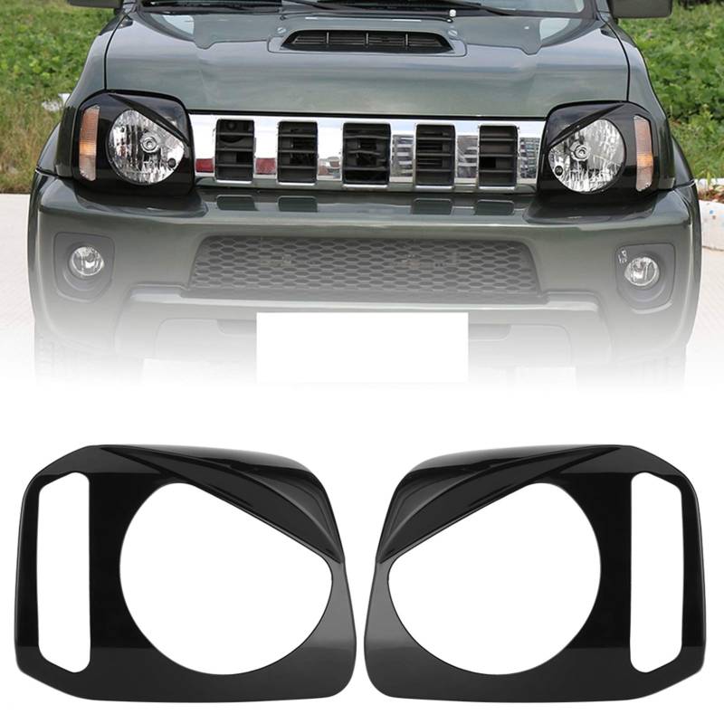 Frontscheinwerferabdeckung für Jimny 2007-2017 Verhindern Sie Kratzer ABS Selbstklebende Scheinwerferabdeckung 2er-Pack von Yuecoom