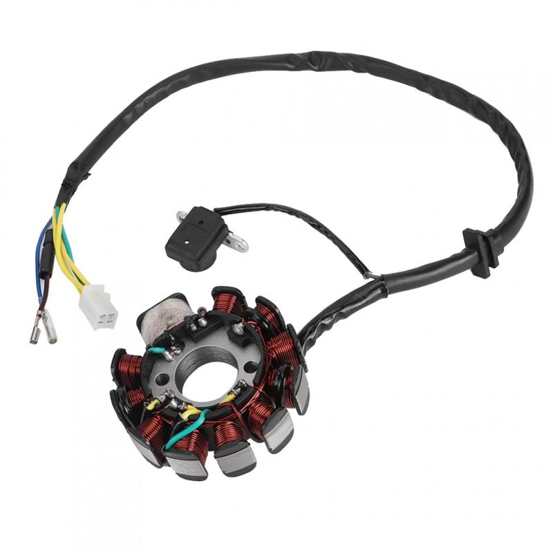 Magneto Ignition Stator, Zündstator Magneto Wire Coil, 11 Pole Coils Stator Magneto Generator Fit for 150cc Gy6 Scooter Engines von Yuecoom