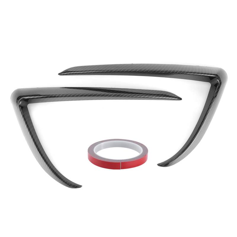 Nebelscheinwerfer Abdeckung, Frontscheinwerfer Nebelscheinwerfer Augenbrauen Augenlider Abdeckung Trim Autozubehör Fit für Tesla Model 3(Kohlefaser-Stil) von Yuecoom