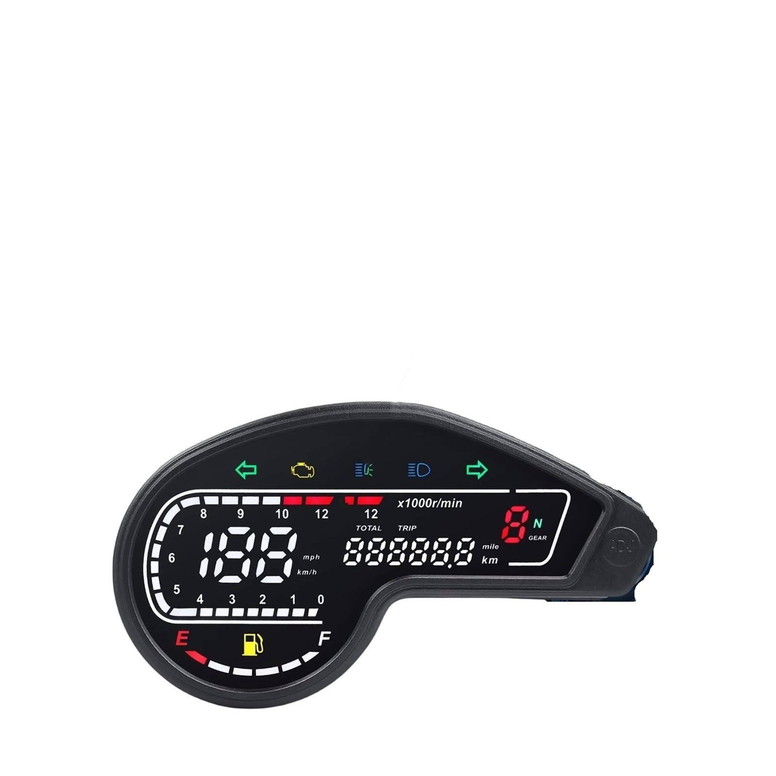 12V Universal Motorrad Digitaler Drehzahlmesser Außenborder 12000rpm Tacho Dashboard Mit Licht Tachometer Digital 12V Universal Motorrad Digitaler Drehzahlmesser Außenborder 12000rpm Tacho Dashboard Mit Licht Tachometer Digital von Yuegtik