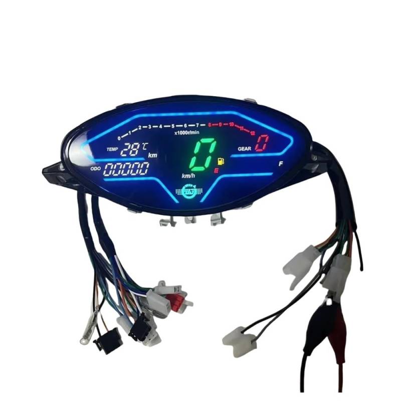 Digitaler Motorrad-Drehzahlmesser Im Armaturenbrett Für Biz 100 Für C100 1998-2005 Für Gilera Für Smash Full Für Cub 110 Tachometer Digital von Yuegtik