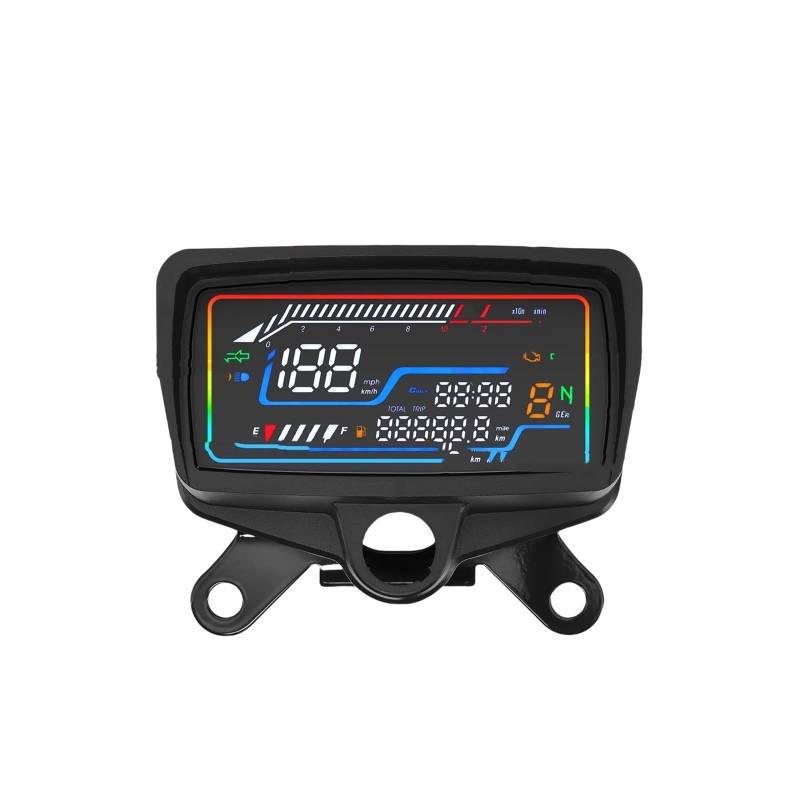 Digitaler Tachometer Für Motorräder Drehzahlmesser Kilometerzähler Gang Kilometerstand Motor Armaturenbrett Für CG125 Für CG150 Tachometer Digital von Yuegtik