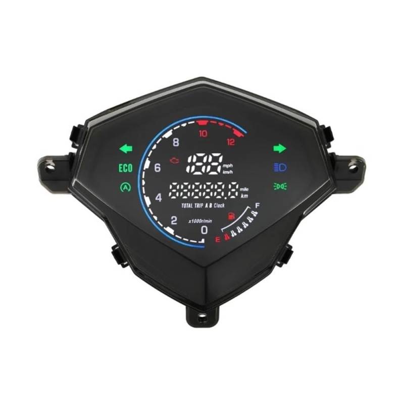 Digitaler Tachometer Kilometerzähler Armaturenbrett Motorrad 12V Für Mio 125/110 Tachometer Digital von Yuegtik