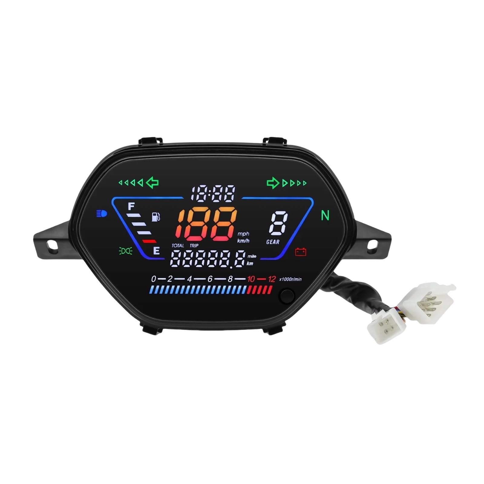 Digitaler Tachometer Motorrad Drehzahlmesser Kilometerzähler Instrument Armaturenbrett Für WAVE100/110 Tachometer Digital Digitaler Tachometer Motorrad Drehzahlmesser Kilometerzähler Instrument Armaturenbrett Für WAVE100/110 Tachometer Digital von Yuegtik