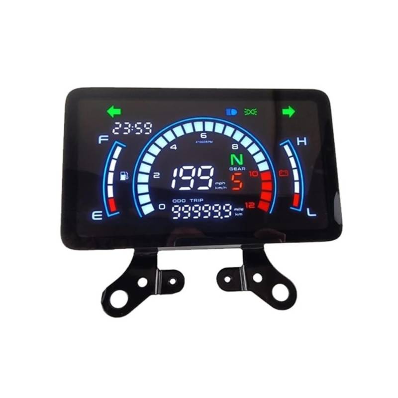 Drehzahlmesser Digitales Motorrad-Armaturenbrett Mit Tachometer-Messwert Für 150 Tachometer Digital von Yuegtik