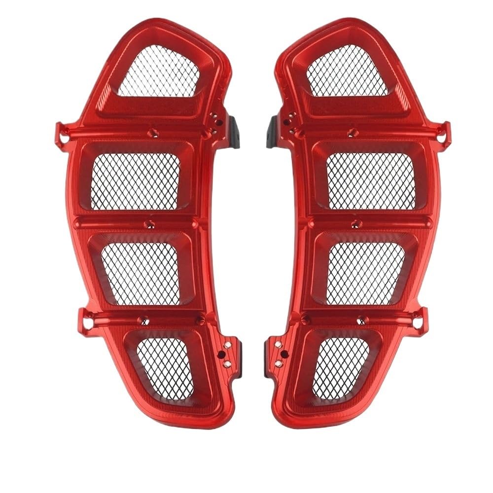 FÜR GTS250 FÜR GTS 250 300 2011-2021 Motorrad Kühlergrill Wache Cover Schutz Kühlerschutzgitter(Red) von Yuegtik