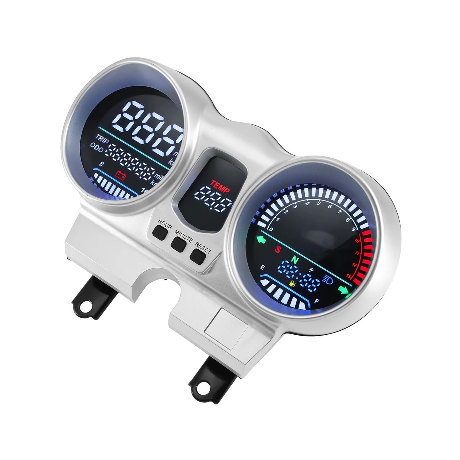 Motorrad-Armaturenbrett-Tachometer, Drehzahlmesser, Komplettes, Geschwindigkeitsmesser, Messgerät 37100-KPF-96 Für Cbx250 Für Twister 2001 A 2008 Tachometer Digital Motorrad-Armaturenbrett-Tachometer, Drehzahlmesser, Komplettes, Geschwindigkeitsmesser, Messgerät 37100-KPF-96 Für Cbx250 Für Twister 2001 A 2008 Tachometer Digital von Yuegtik
