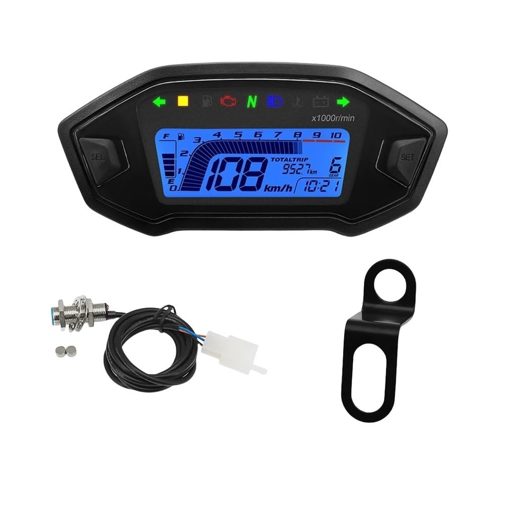 Motorrad Digital Tacho Universal Motor Tachometer Instrument Cluster Licht Anzeige Voltmeter Öl Gauge Tachometer Digital Motorrad Digital Tacho Universal Motor Tachometer Instrument Cluster Licht Anzeige Voltmeter Öl Gauge Tachometer Digital von Yuegtik