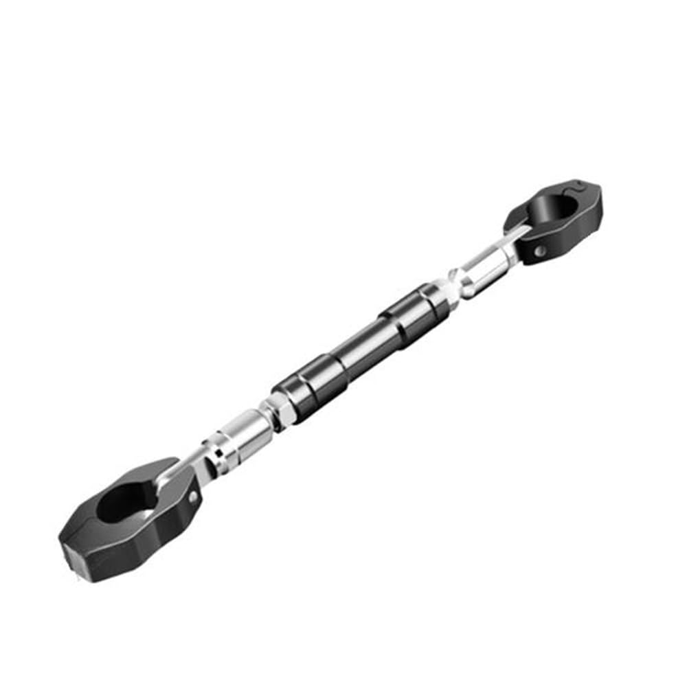 Motorrad Fahrzeug Modifikation Balance Bar Lenker Spurstange Verstärkungsstange Handy Ständer Griff Querlatte Balance Lenker(Black-1pc) von Yuegtik