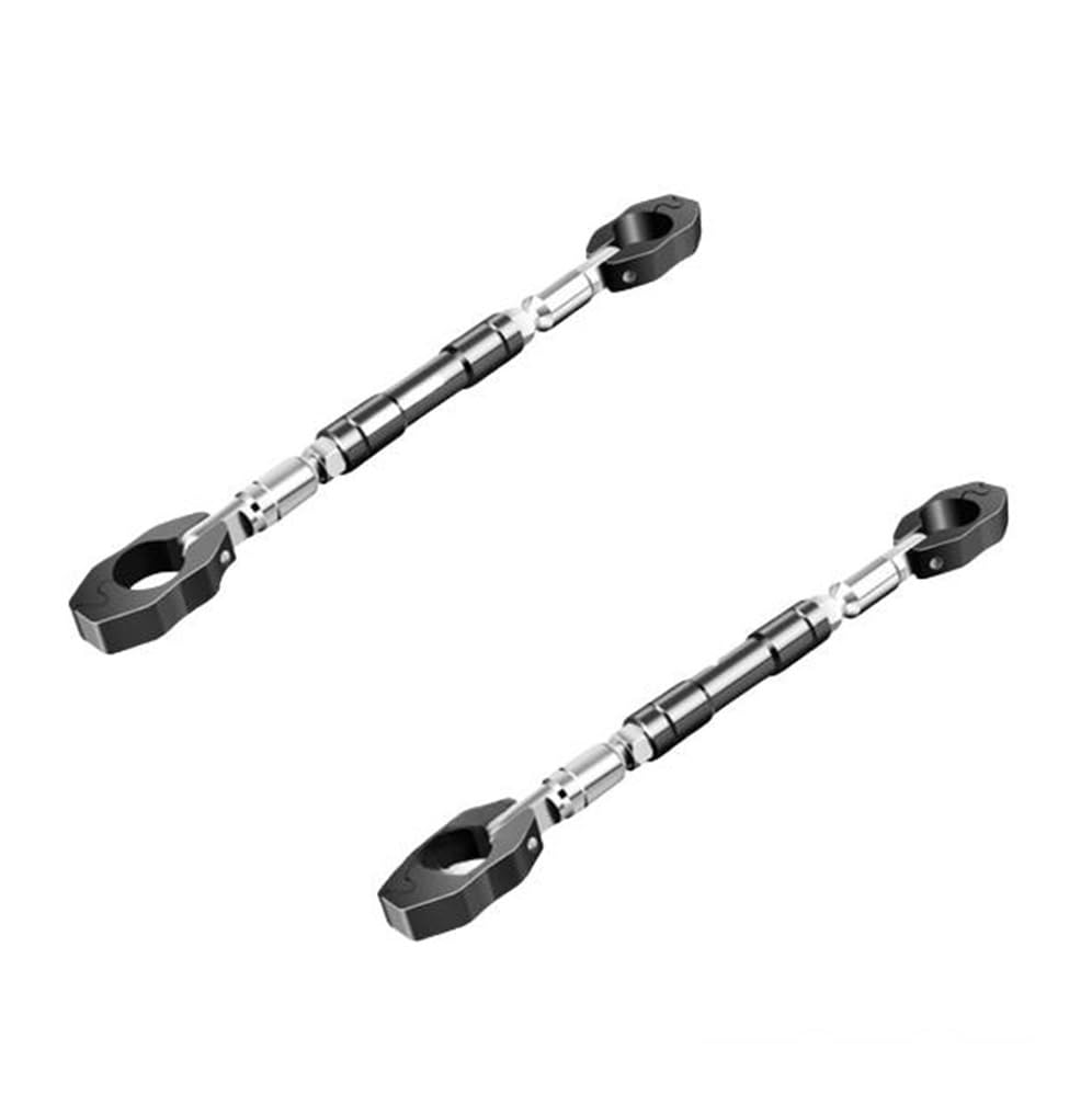 Motorrad Fahrzeug Modifikation Balance Bar Lenker Spurstange Verstärkungsstange Handy Ständer Griff Querlatte Balance Lenker(Black-2pc) von Yuegtik