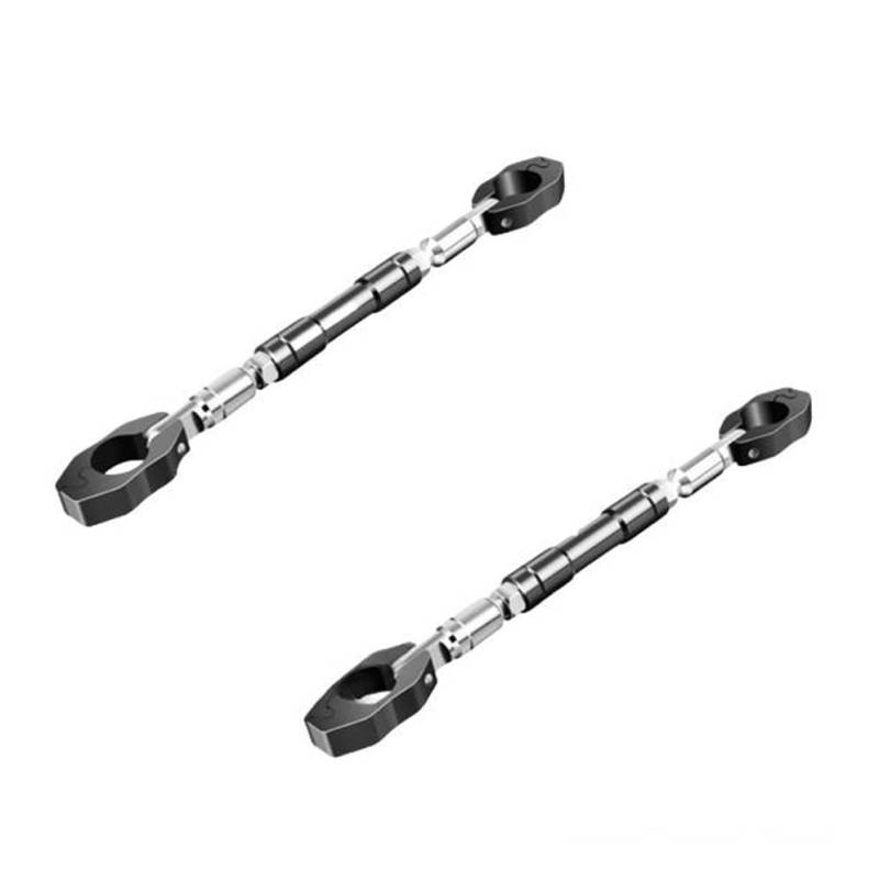 Motorrad Fahrzeug Modifikation Balance Bar Lenker Spurstange Verstärkungsstange Handy Ständer Griff Querlatte Balance Lenker(Black-2pc) von Yuegtik