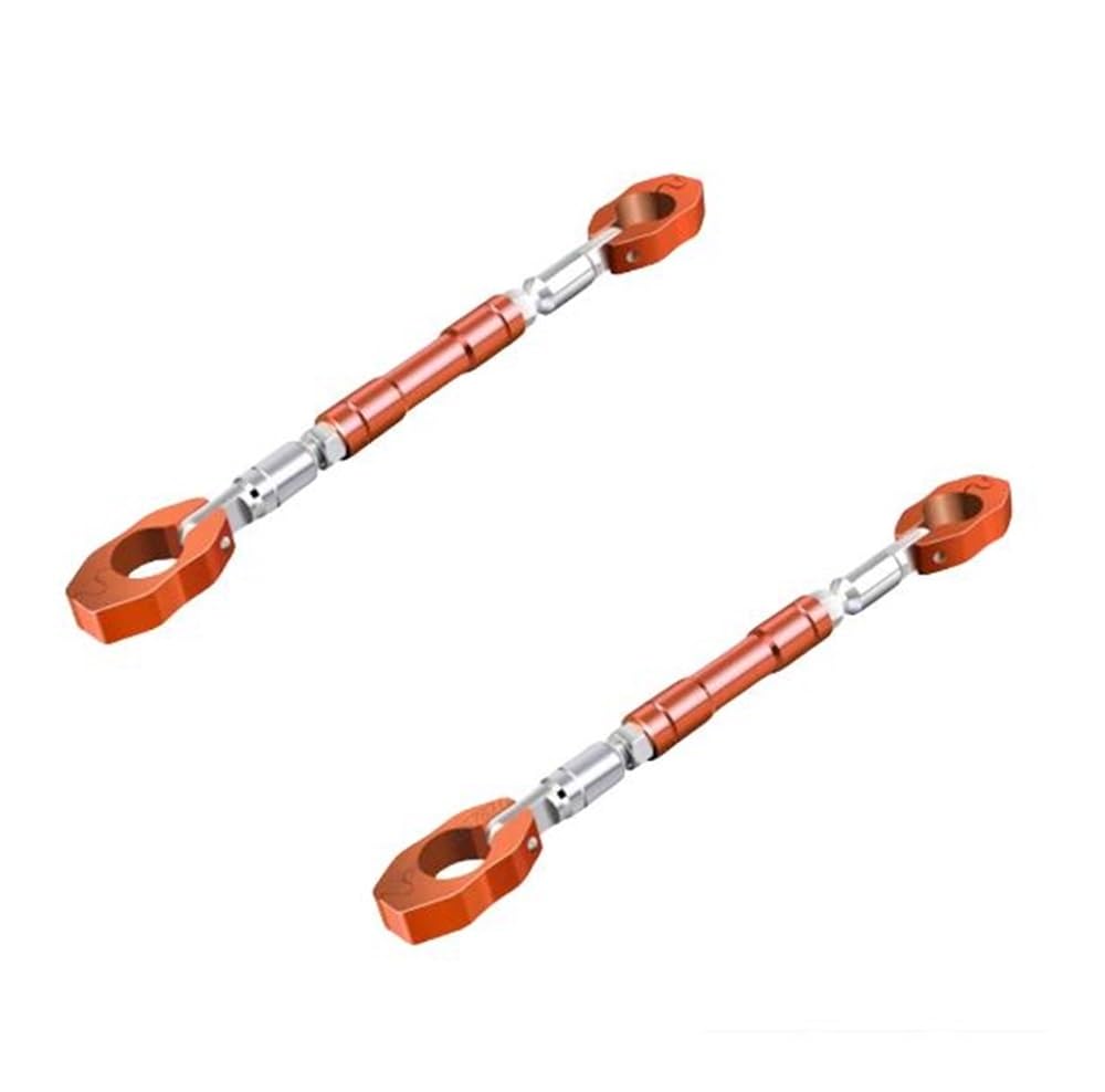 Motorrad Fahrzeug Modifikation Balance Bar Lenker Spurstange Verstärkungsstange Handy Ständer Griff Querlatte Balance Lenker(Orange-2pc) von Yuegtik