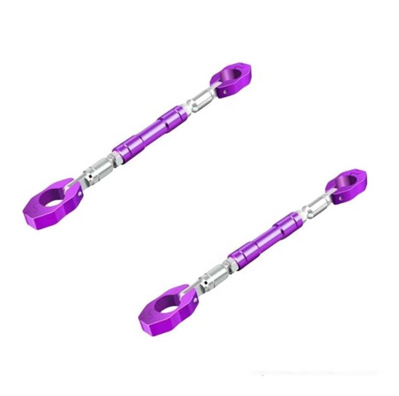 Motorrad Fahrzeug Modifikation Balance Bar Lenker Spurstange Verstärkungsstange Handy Ständer Griff Querlatte Balance Lenker(Purple-2pc) von Yuegtik
