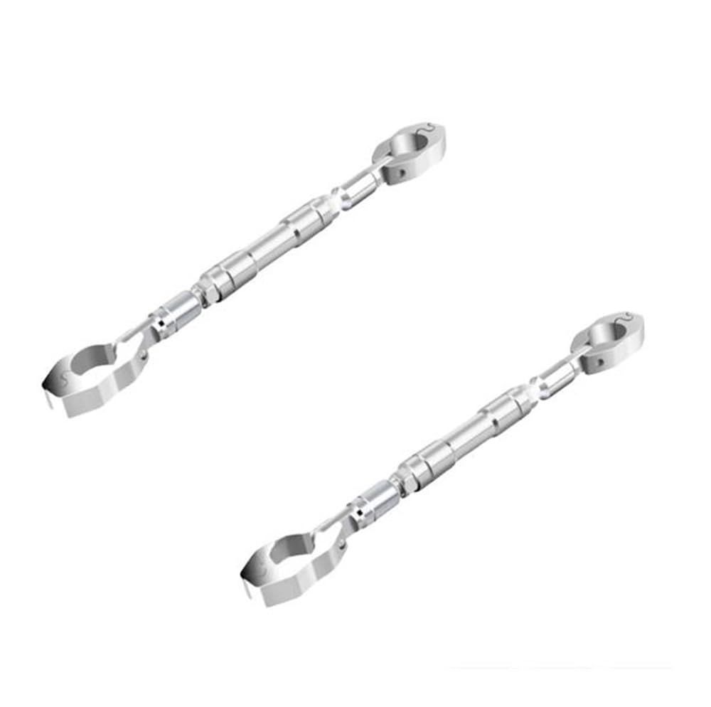 Motorrad Fahrzeug Modifikation Balance Bar Lenker Spurstange Verstärkungsstange Handy Ständer Griff Querlatte Balance Lenker(White-2pc) von Yuegtik