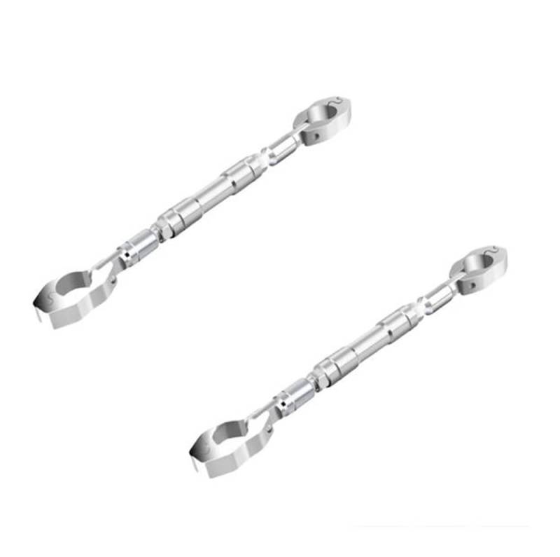 Motorrad Fahrzeug Modifikation Balance Bar Lenker Spurstange Verstärkungsstange Handy Ständer Griff Querlatte Balance Lenker(White-2pc) von Yuegtik