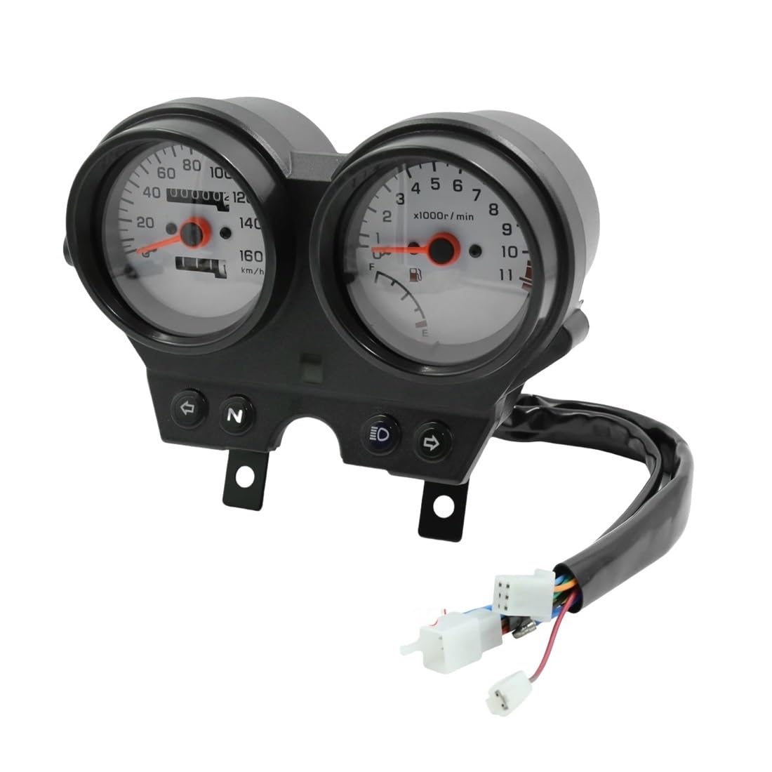 Motorrad-Geschwindigkeitsmesser 12V Kilometerzähler Drehzahlmesser Tacho Cluster Anzeige Für EN Motorrad Tachometer Digital Motorrad-Geschwindigkeitsmesser 12V Kilometerzähler Drehzahlmesser Tacho Cluster Anzeige Für EN Motorrad Tachometer Digital von Yuegtik