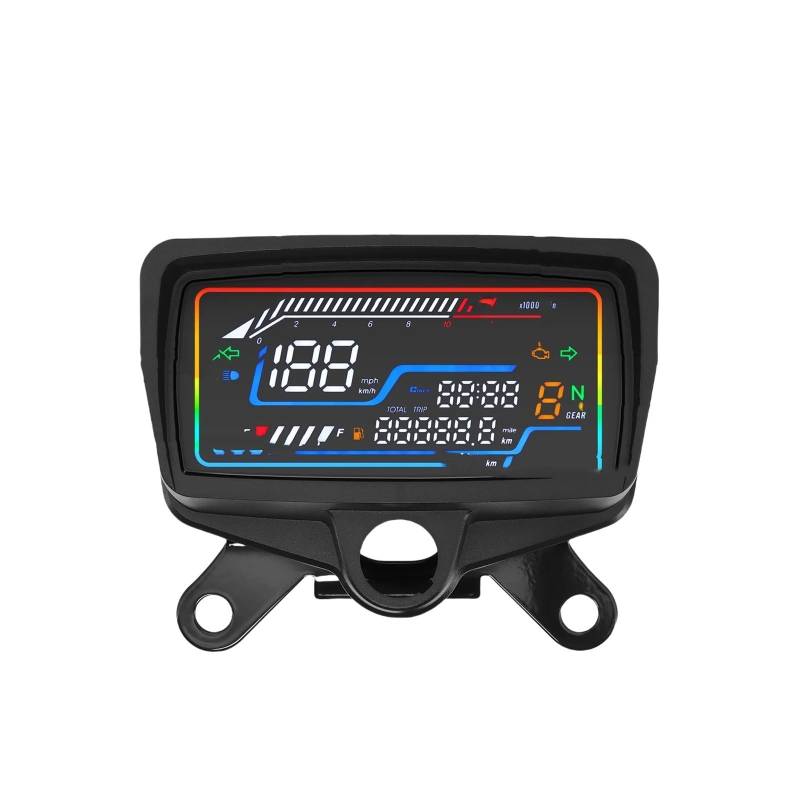 Motorrad-Geschwindigkeitsmesser-Kilometerzähler-Drehzahlmesser-Instrument Digital-Dashboard Für CG125-150 Tachometer Digital von Yuegtik