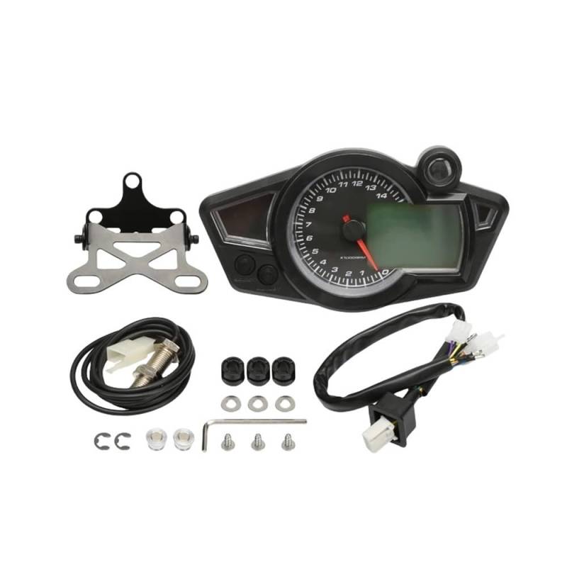 Motorrad Tacho Meter Motorrad Kilometerzähler Drehzahlmesser Kraftstoffanzeige Für RX1N Tachometer Digital von Yuegtik