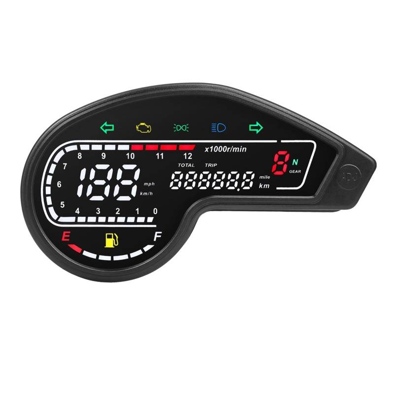 Motorrad-Tachometer, Digitaler Kilometerzähler, Drehzahlmesser Mit Und Für NXR150 Für NXR125 Für Bros 2003–2014 Für CRV Tachometer Digital von Yuegtik