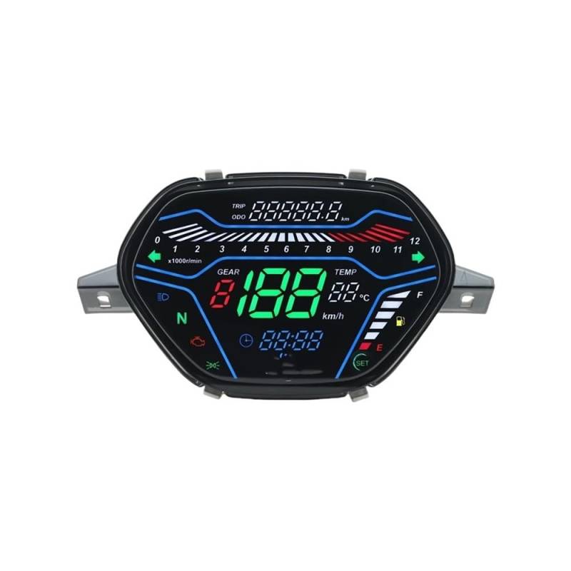 Motorrad-Tachometer, Kilometerzähler, Kraftstoffstand, Armaturenbrett Für EX5 Für Class1 Für CX Für DX Für Wave100 Für CD110 Für Alpha Tachometer Digital von Yuegtik