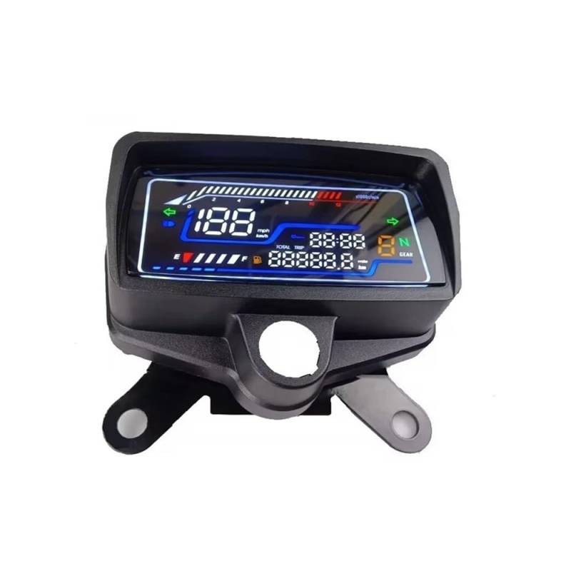 Motorrad-Tachometeranzeige Mit Uhr, Drehzahlanzeige, Digitaler Kilometerzähler, Drehzahlmesser Für CG125-CG150 Tachometer Digital von Yuegtik