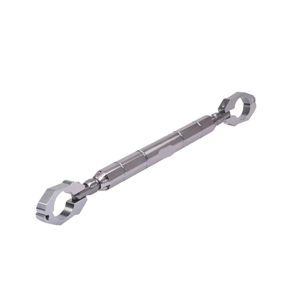 Motorrad Universal Einstellbare 28MM-30MM Lenker Rundrohr Balance Cross Bar Telefon Halter Navigation Halterung Balance Lenker(Gray) von Yuegtik
