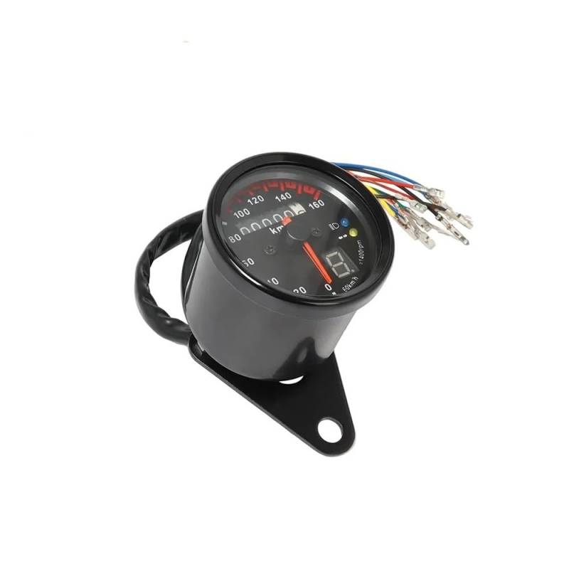 Universal 12V Motorrad -computer-geschwindigkeitsmesser-grüne Digitalanzeige Armaturenbrett Instrumente Getriebe Für Cafe Racer Tachometer Digital von Yuegtik