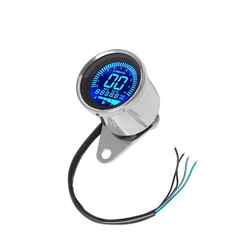 Universal Digital Motorrad -computer-geschwindigkeitsmesser-grüne Techometer Tankanzeige Für Harle&y Cafe Racer 1-4 Zylinder Tachometer Digital von Yuegtik