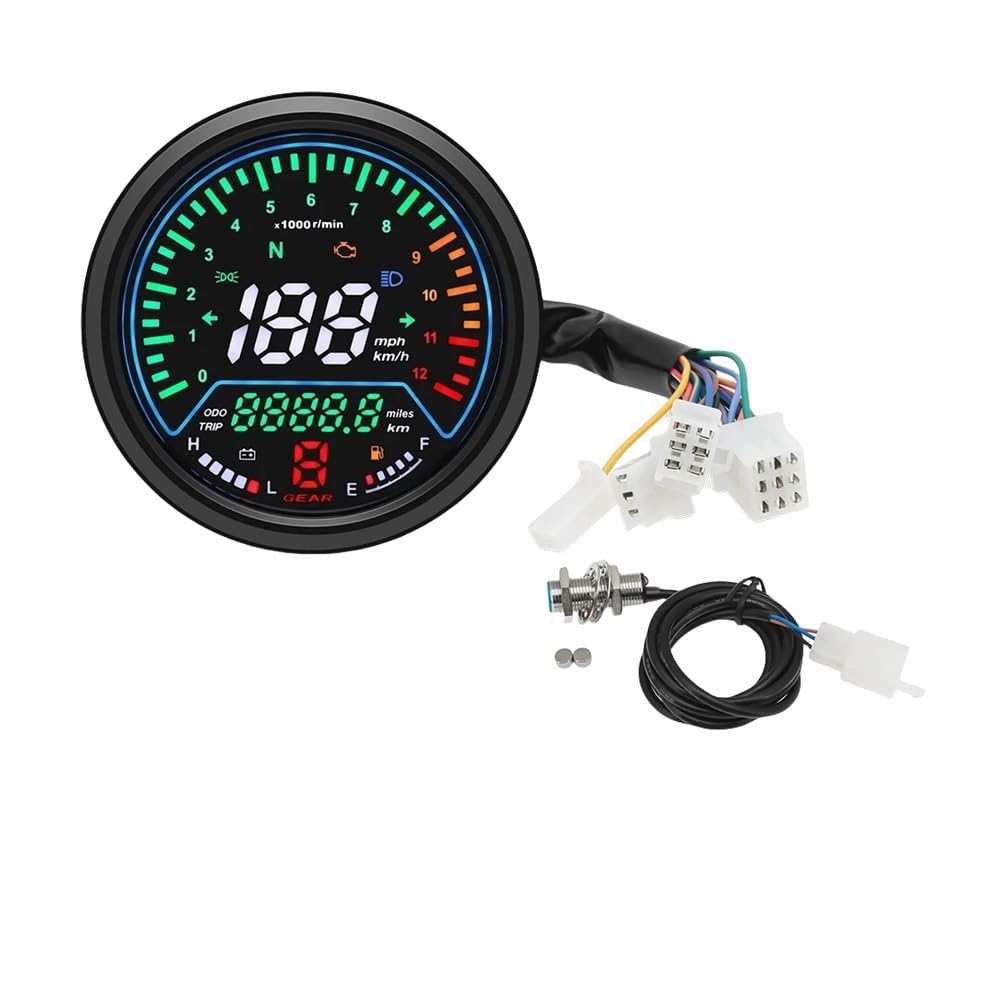 Universal Motorrad Tacho Digital Moto Dashboard Cafe Racer Panel Drehzahlmesser Motocross Stundenzähler Für Z800 Tachometer Digital Universal Motorrad Tacho Digital Moto Dashboard Cafe Racer Panel Drehzahlmesser Motocross Stundenzähler Für Z800 Tachometer Digital von Yuegtik