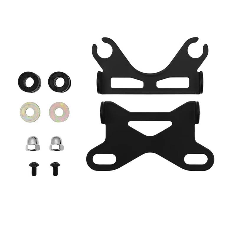 Yuegtik 12V Motorrad Digital Panel Universal Tachometer Tankanzeige Kit Drehzahlmesser Kilometerzähler Lichtanzeige Tachometer Digital von Yuegtik